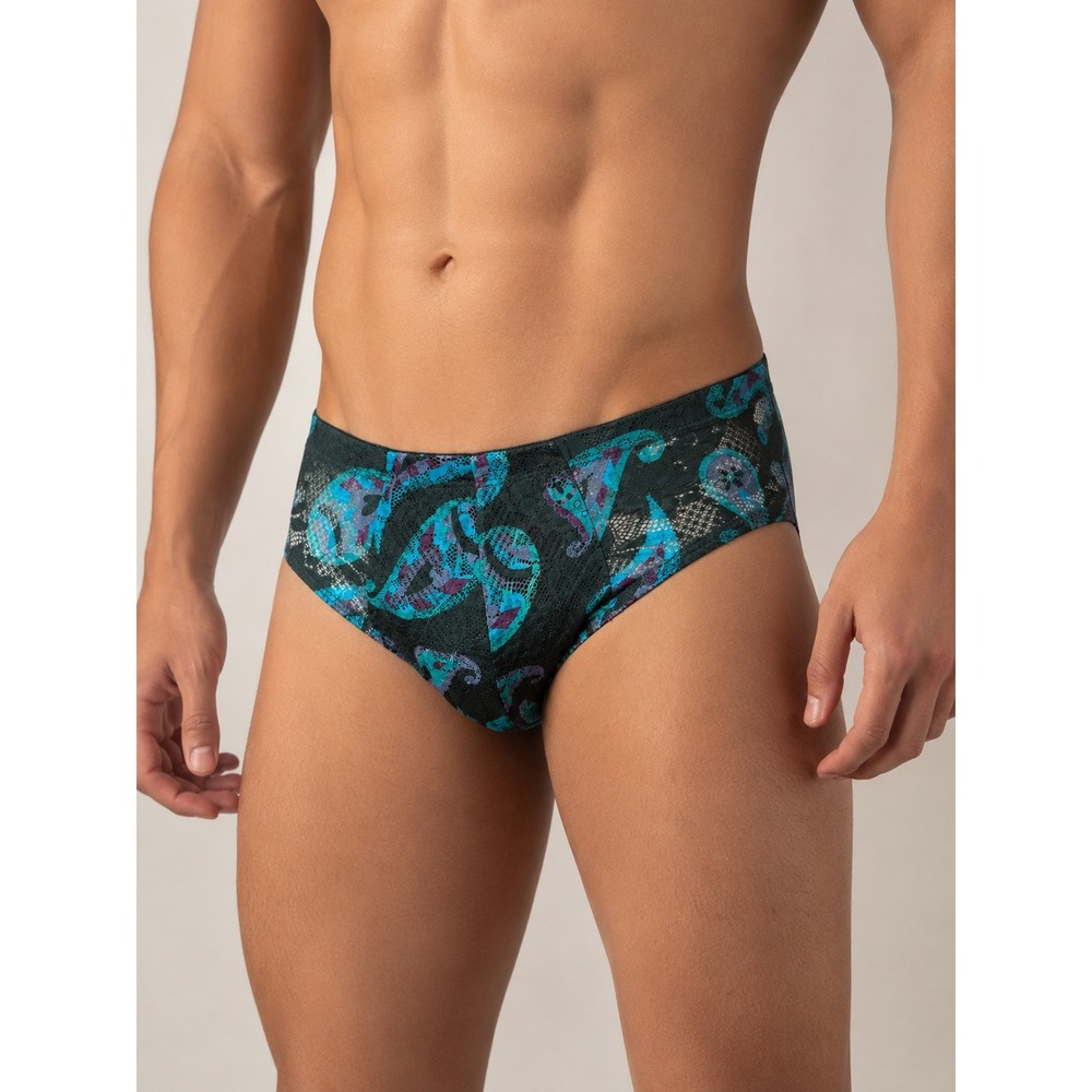 Cosabella Never Say Never Comfort Micro Brief Congo Paisley Lace Men's‎ Size S